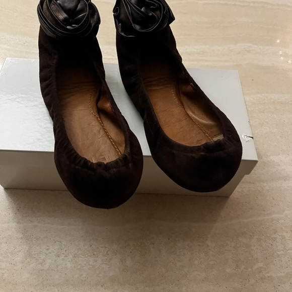 Suede Dark Brown Napa Givenchy Women's Flats Size 37 BB1181 Consignment item - Picture 3 of 5
